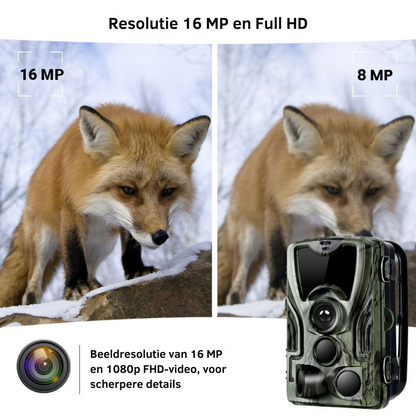 HD Nachtzicht jachtcamera met scherm en batterij